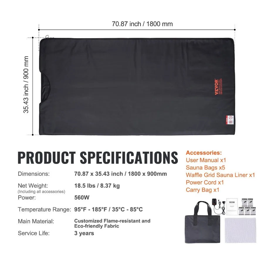 Sauna Blanket for Detoxification