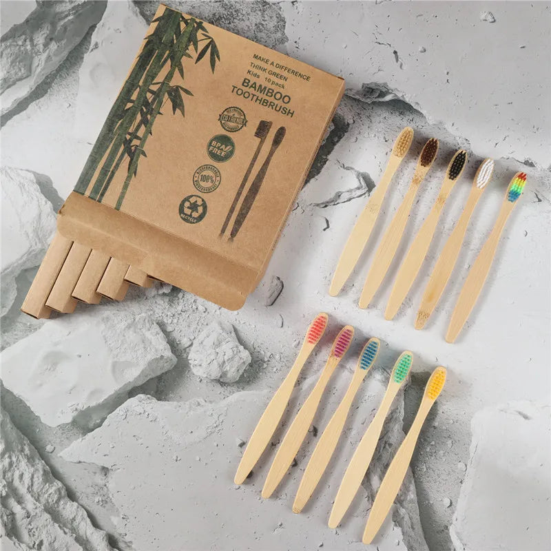 Disposable Bamboo Toothbrush Set