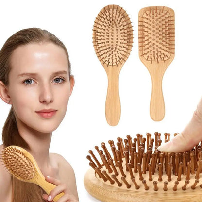Natural Wooden Bamboo Comb